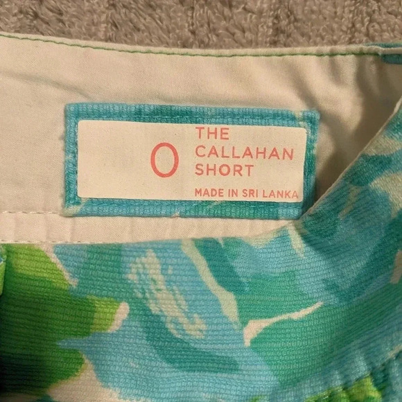 Lilly Pulitzer | Blue &‎ Green Floral, The Callahan Short | Size 0 XS - Picture 8 of 9